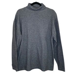 Ravage Men's Charcoal Gray Turtleneck Sweater Long Sleeve Super Soft Cozy SZ LG